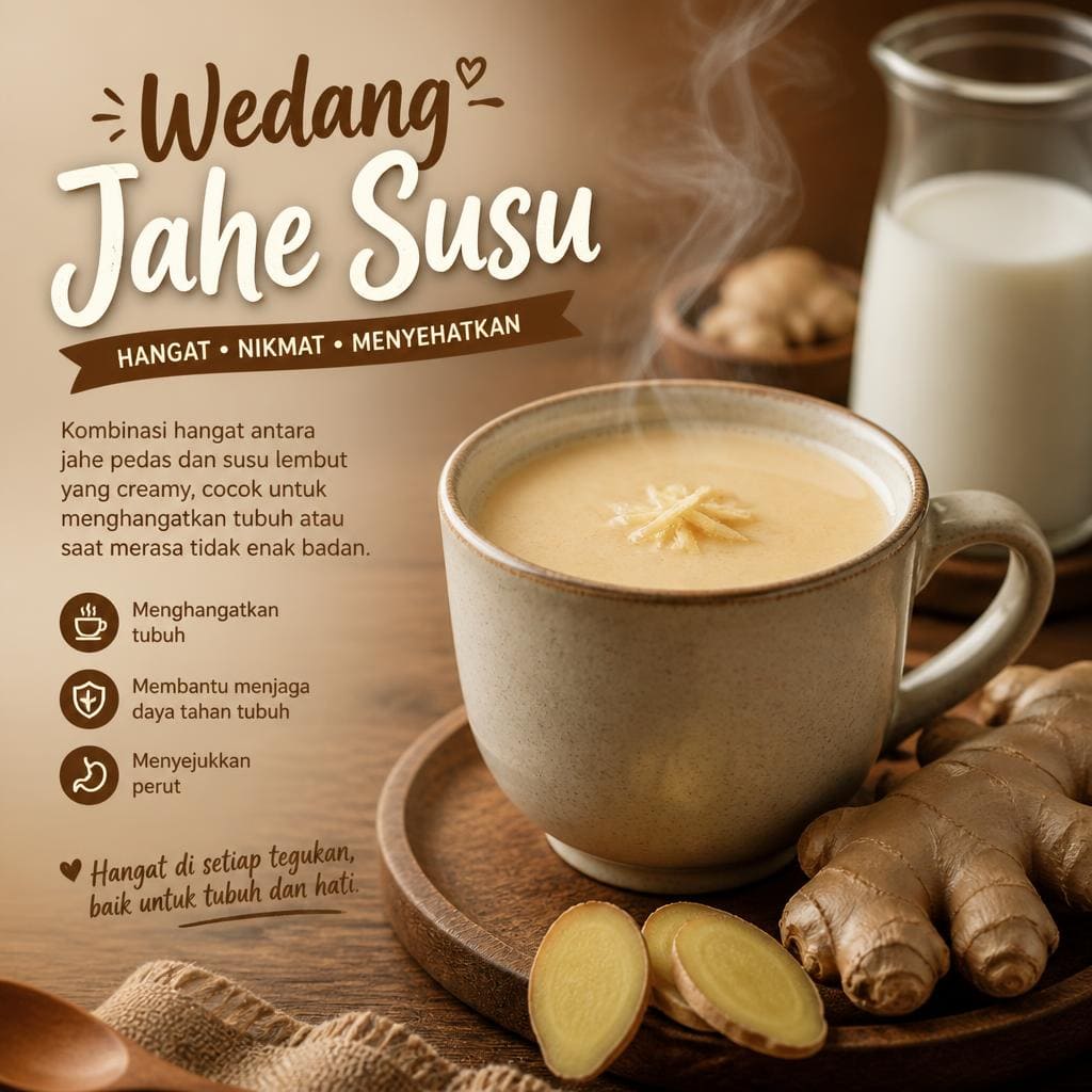 Wedang Jahe Susu di RM Bumi Aki